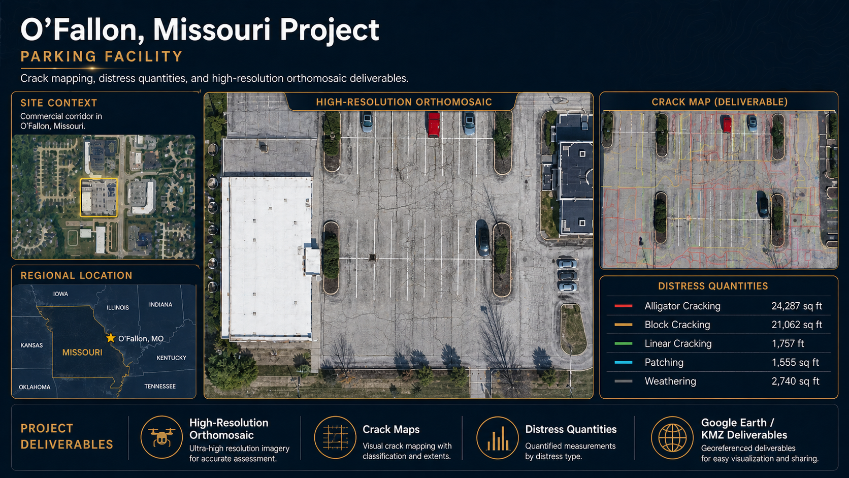 O'Fallon Missouri parking lot assessment